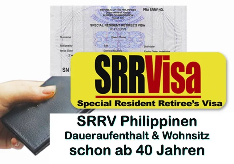 PRA SRRVisa Information der Philippine Retirement Authority